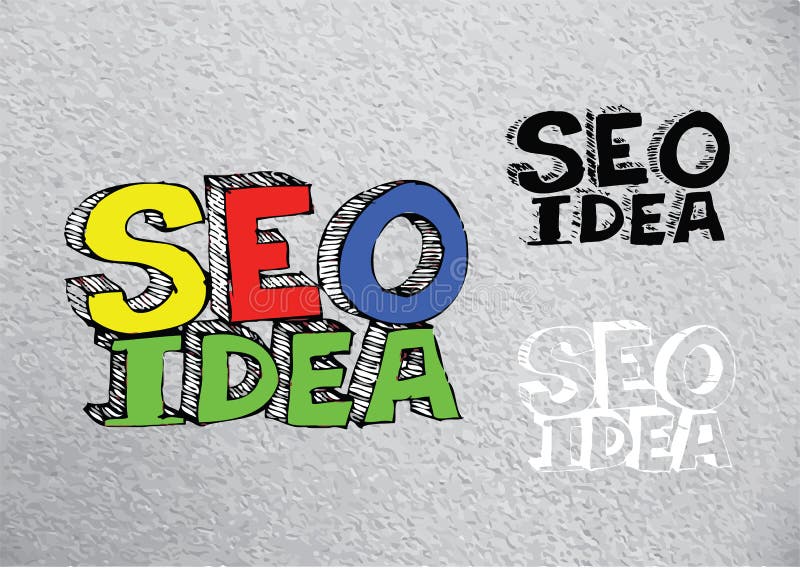 Seo Idea SEO Search Engine Optimization royalty-vrije illustratie