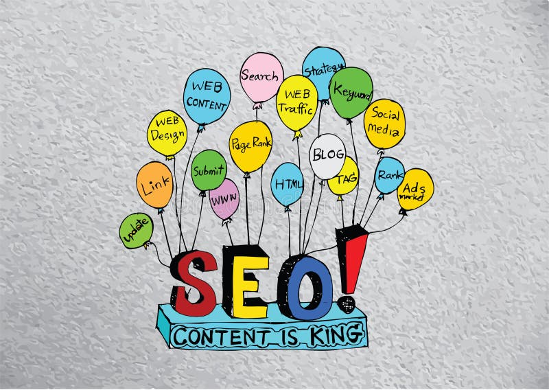 Seo Idea SEO Search Engine Optimization royalty-vrije illustratie