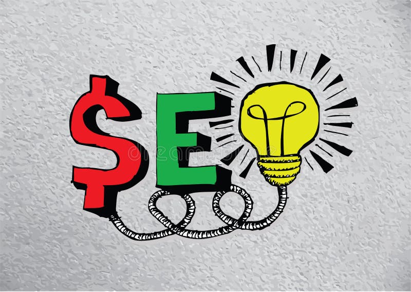 Seo Idea SEO Search Engine Optimization royalty-vrije illustratie