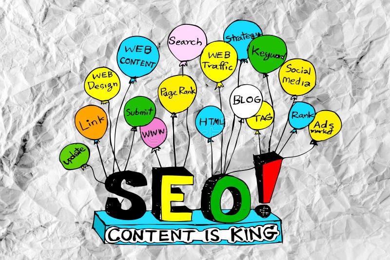 An images of Seo Idea SEO Search Engine Optimization on crumpled paper