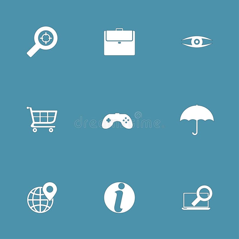 SEO Internet Sign Vector Icon-Reeks 10 stock illustratie SEO Internet Sign Vector Icon-Reeks 10 stock illustratie