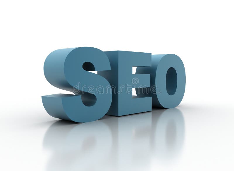 SEO, standing for Search Engine Optimization 3d illustration. SEO, standing for Search Engine Optimization 3d illustration