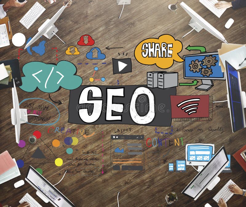 SEO Search Engine Optimization Internet Digital begrepp royaltyfria foton