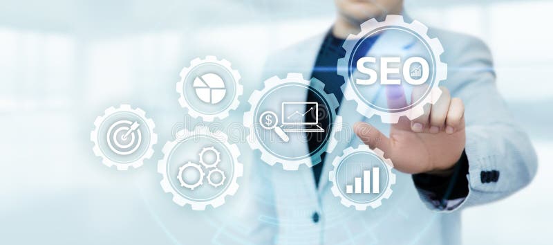 SEO Search Engine Optimization Marketing Ranking Traffic Website Internet Business Technology Concept royalty free stock photo
