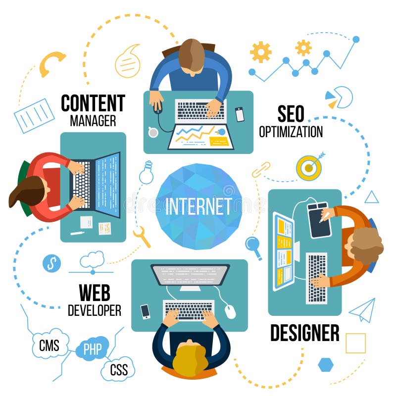 Seo technologia royalty ilustracja Seo technologia royalty ilustracja