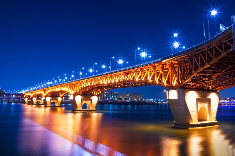  Seongsu bridge  in korea stock image Image of frame 