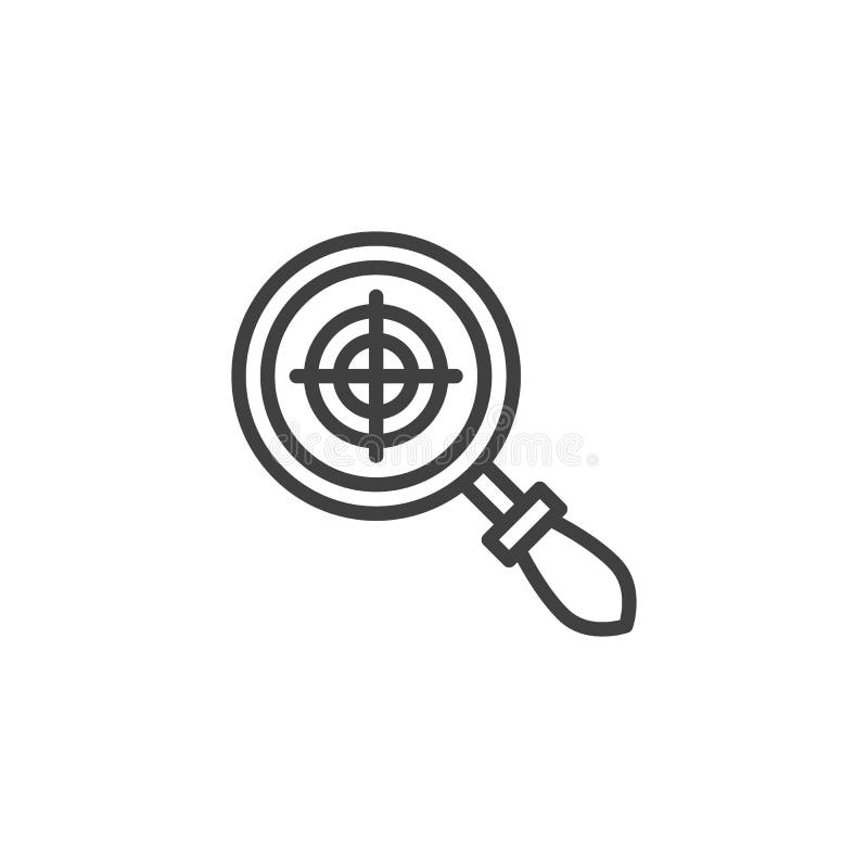 SEO目标行图标 向量例证 SEO目标行图标 向量例证