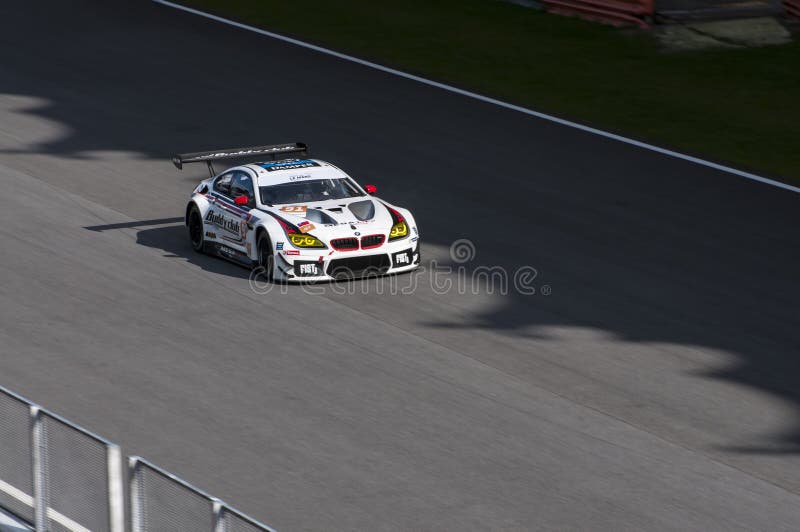SEPANG, MALAYSIA - 3. FEBRUAR 2018: Sepang-International Circ stockfoto SEPANG, MALAYSIA - 3. FEBRUAR 2018: Sepang-International Circ stockfoto