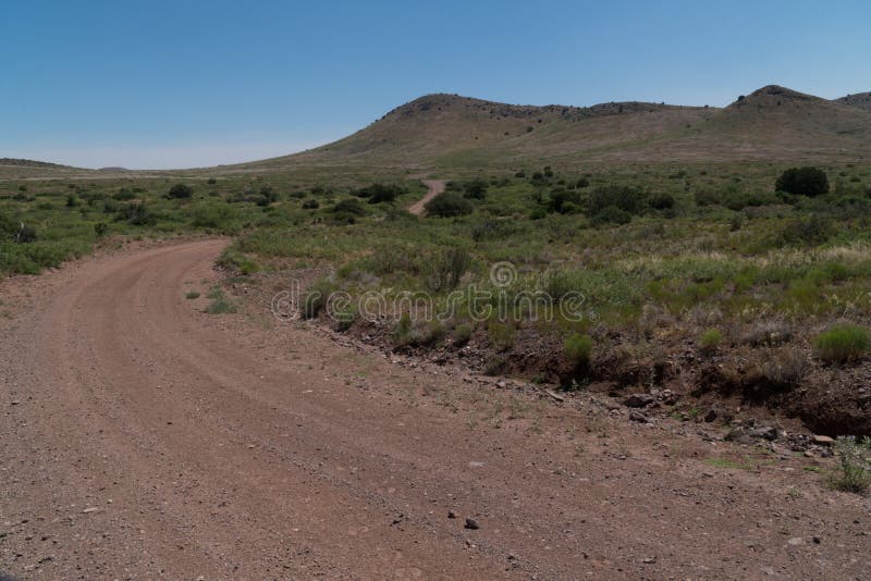 Separ Road Winding through New Mexico. Stock Image Image of desert