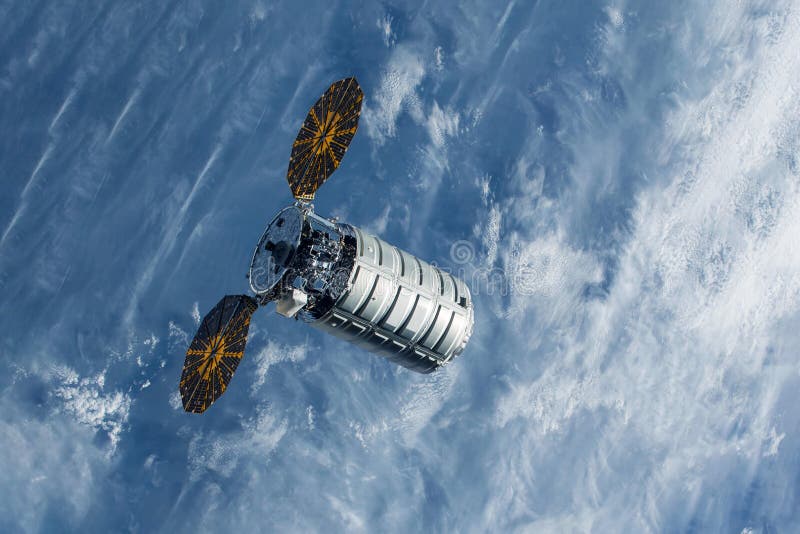Separate space module, on the ground. Elements of this image were furnished by NASA stock photos