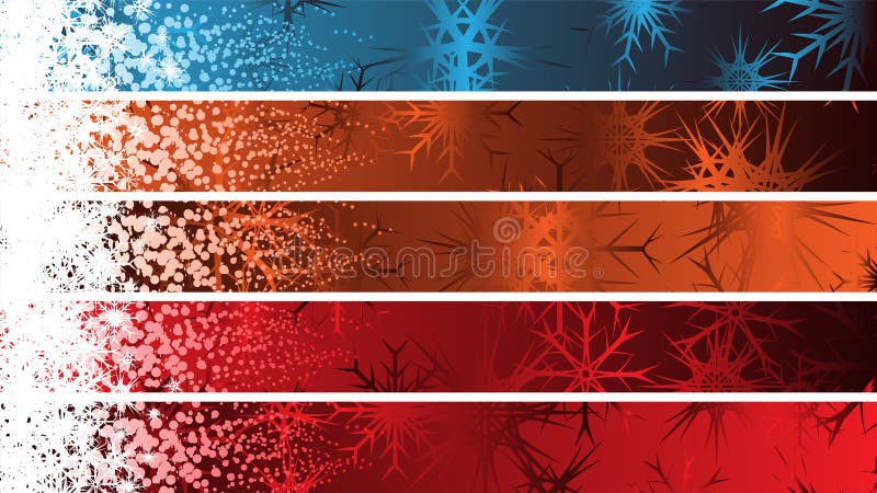 Separated christmas banners