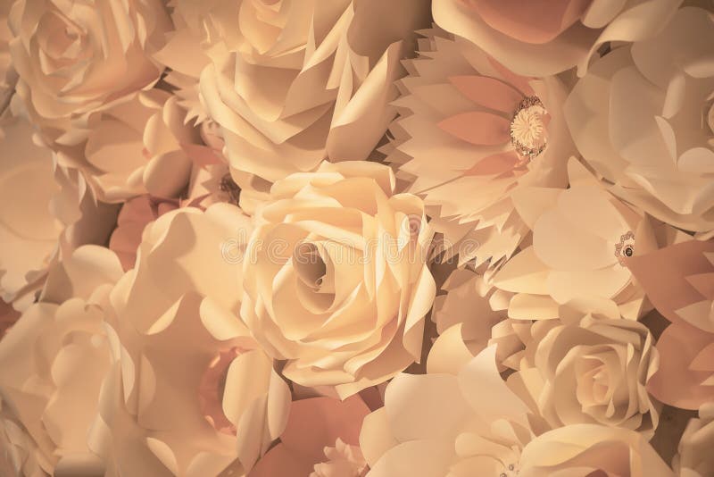 Color Filter Effect In Pink Of A 3d Paper Flower Wall Decor Idea