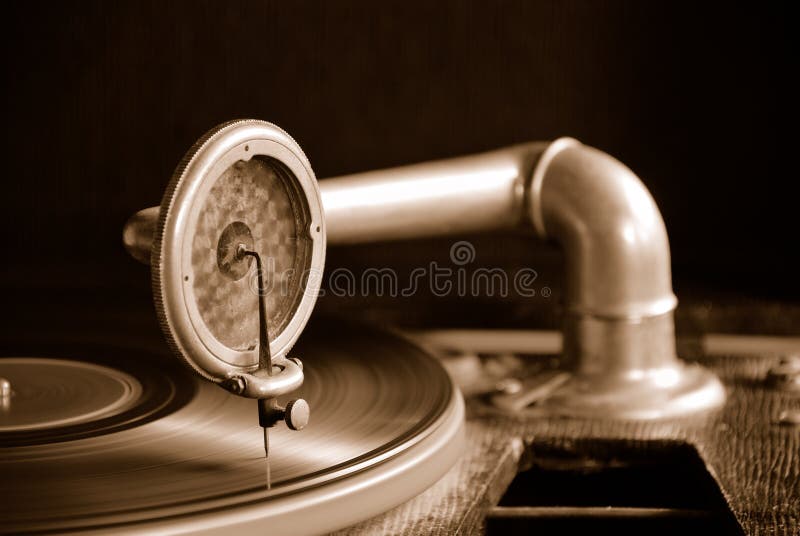 Sepia grammofoon