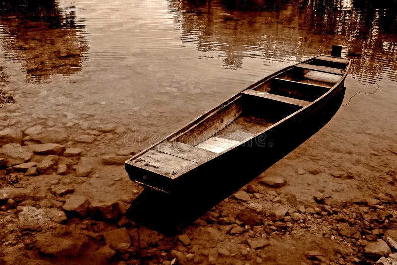 Sepia tonte Boot stockfotos Sepia tonte Boot stockfotos
