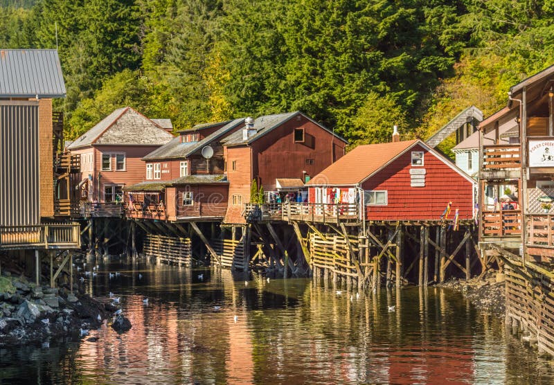 Sept. 17, 2018 - Ketchikan, AK: Historic Buildings of Creek Street ...