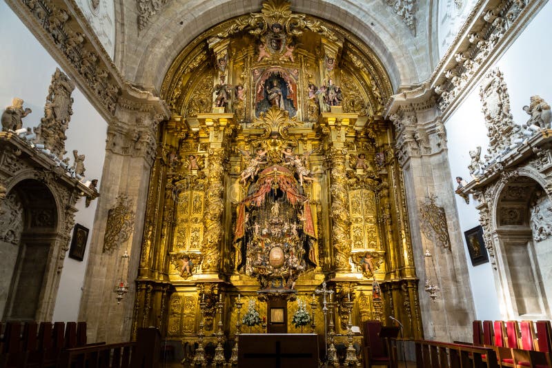 Sept 2018 - Segovia, Castilla y Leon, Spanien - en liten kapellinsida av den Segovia domkyrkan arkivfoto Sept 2018 - Segovia, Castilla y Leon, Spanien - en liten kapellinsida av den Segovia domkyrkan arkivfoto