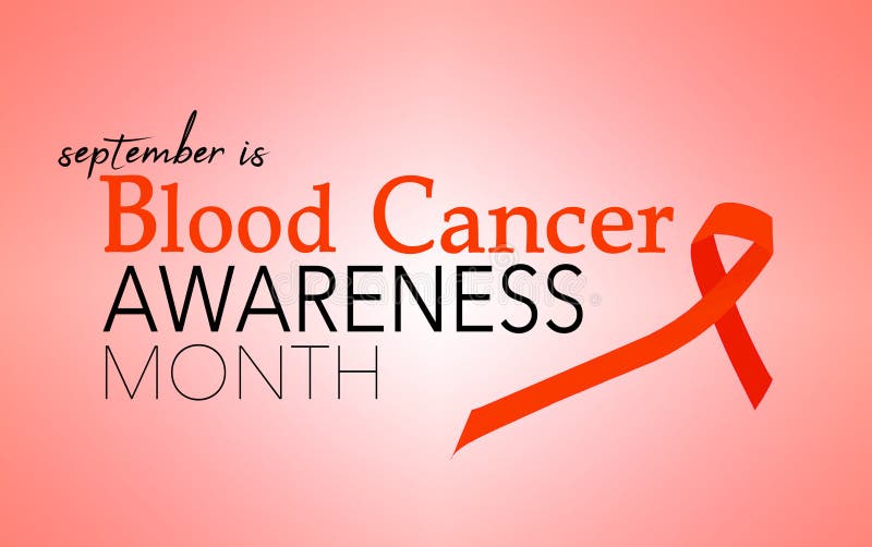 September Is Blood Cancer Awareness Month Stock Illustration