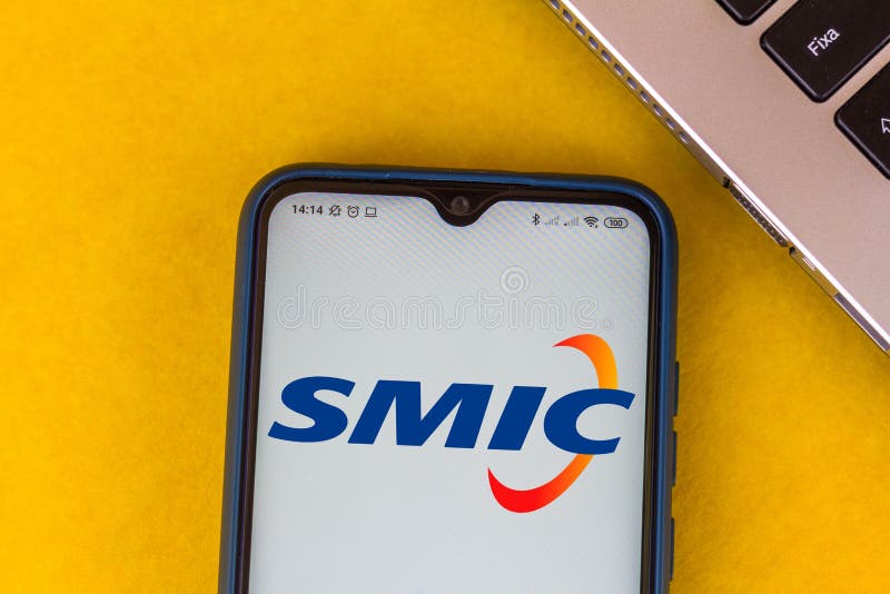 September 7, 2020, Brazil. In this photo illustration the Semiconductor Manufacturing International Corporation SMIC logo seen displayed on a smartphone. Tech data logo stock images, royalty-free photos and pictures
