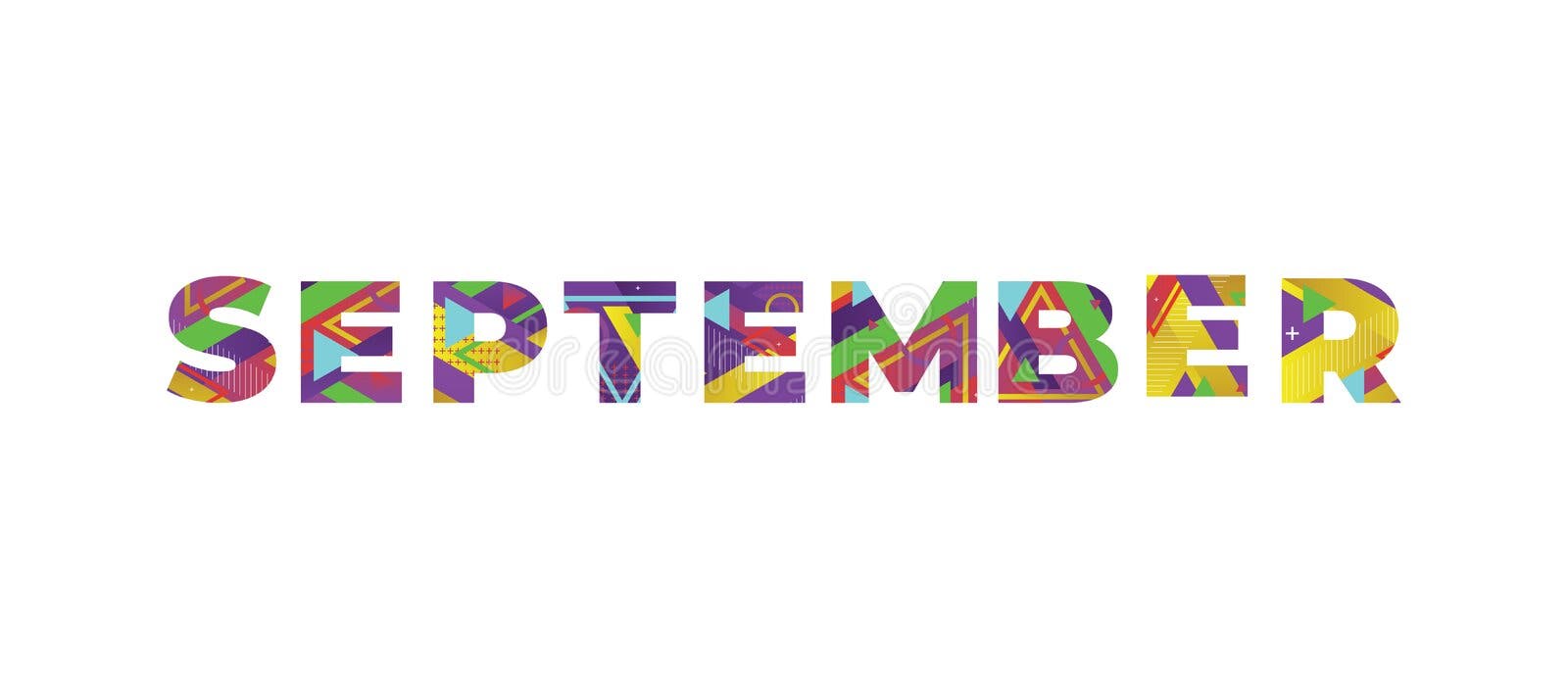 September Concept Word Art Illustration Stock Vector - Illustration of word,  calendar: 119086239