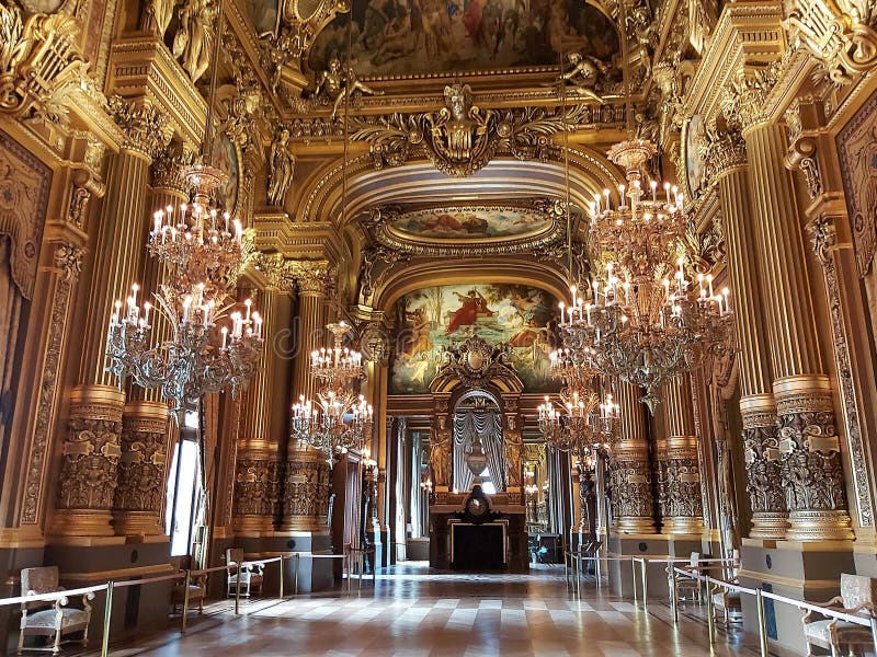 The National Academy of Music, Paris. Editorial Photo - Image of gold ...