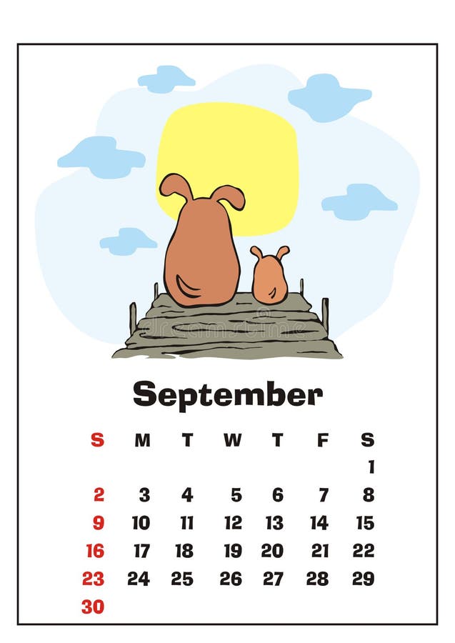 September 2018 Kalender vektor abbildung September 2018 Kalender vektor abbildung