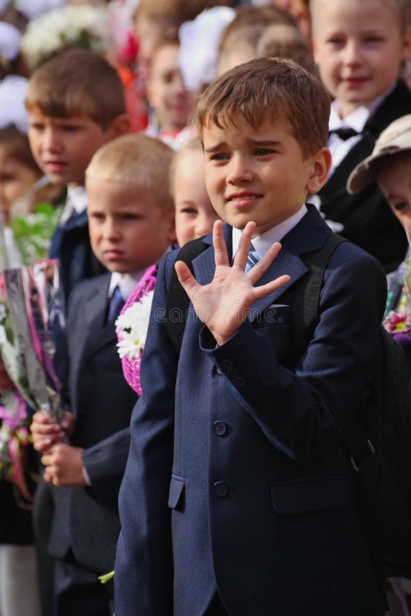 September 1, Knowledge Day in Russian school. Day of Knowledge. First day of school. An outdoor celebration of the first training day ( day of knowledge ) in the state budgetary educational institution secondary school № 661 of the Primorsky district of St. Petersburg, Russia, Northern Europe. 01.09.2015. Knowledge day (September 1) — a public holiday in the USSR and the Russian Federation, Ukraine, Belarus and other CIS countries. September 1 — the beginning of the new academic year for the vast majority of Russian schoolchildren, students, teachers and faculty. Traditionally on this day in schools are solemn line, class hours, lessons, knowledge, peace, security and courage.