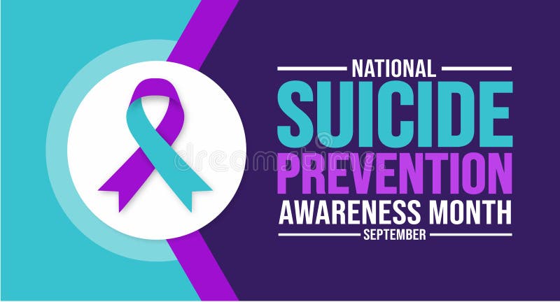 September is National Suicide Prevention Awareness Month background template. Holiday concept.