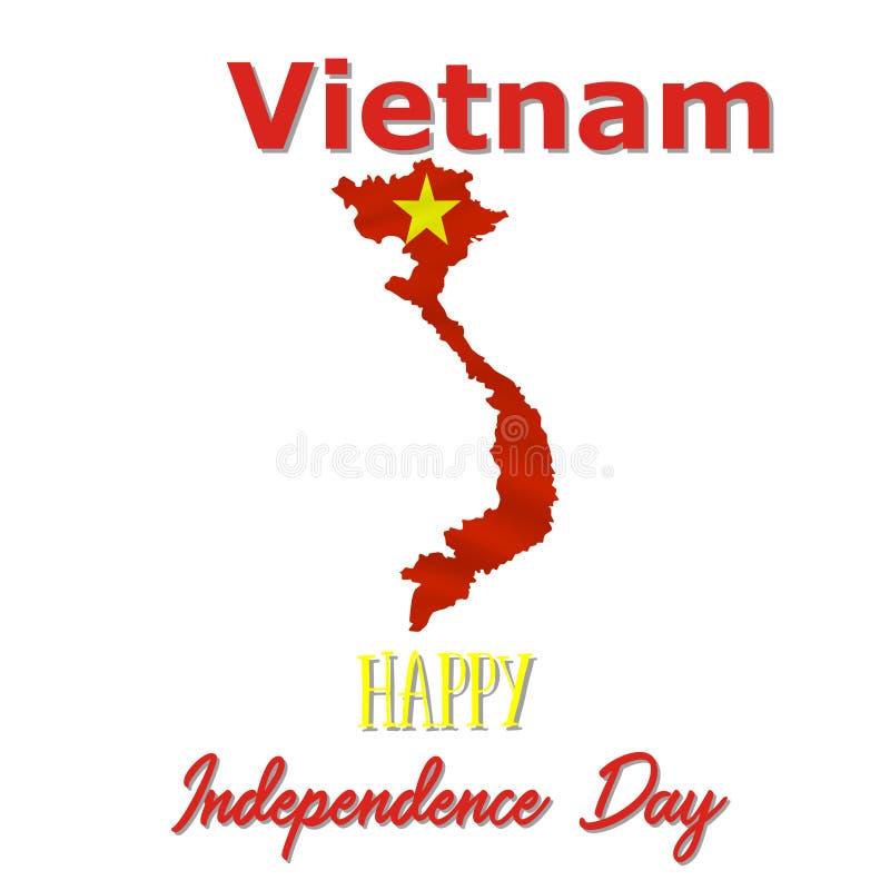 September 2, Vietnam National Day Congratulatory Design with Vietnamese