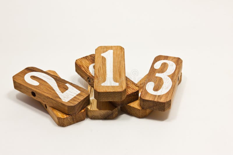 Sequential number stock photo