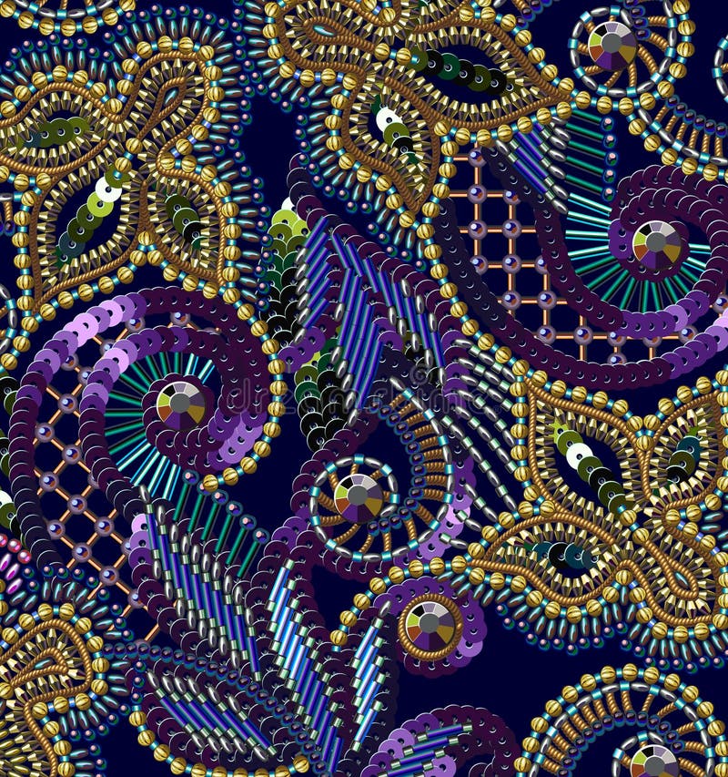 Traditional Indian Fabric With Sequined Ornaments Stock Photo, Picture and  Royalty Free Image. Image 21895073.
