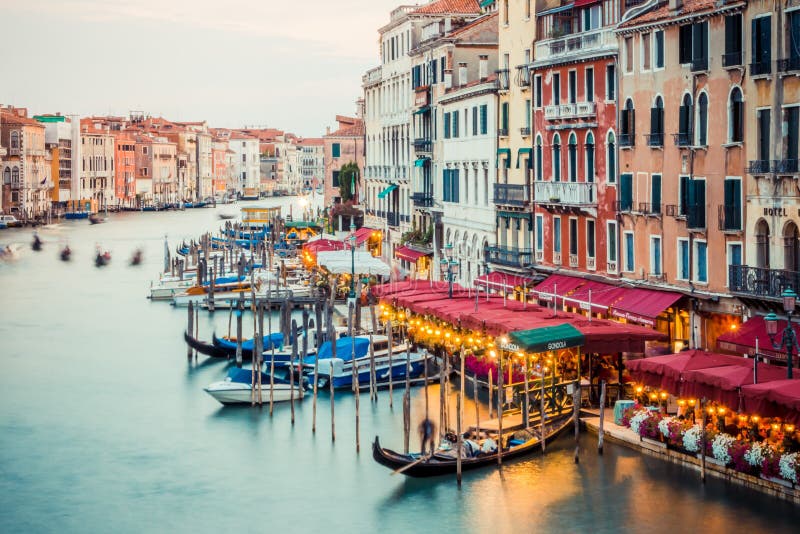 Sera a Venezia, Italia immagini stock libere da diritti Sera a Venezia, Italia immagini stock libere da diritti