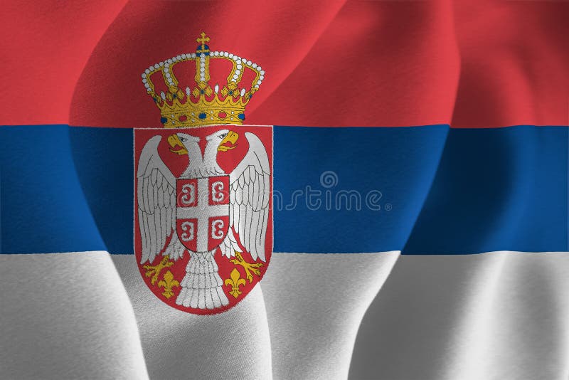 Serbia flag design 2 stock illustration. Illustration of color 256045767