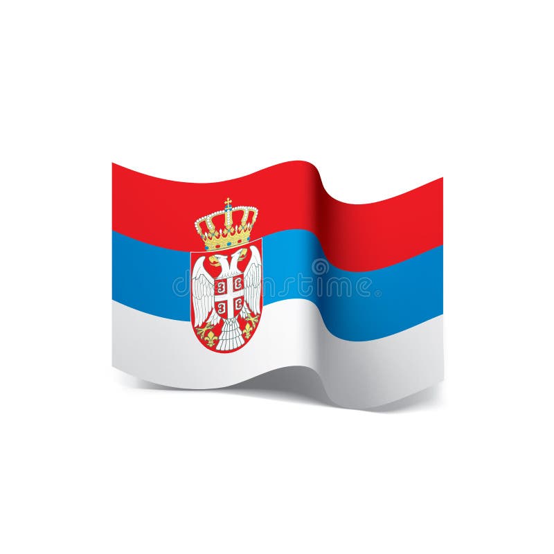 Serbia flag, vector illustration