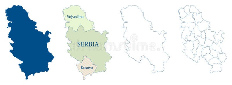 Premium Vector  Map with borders of vojvodina in vector