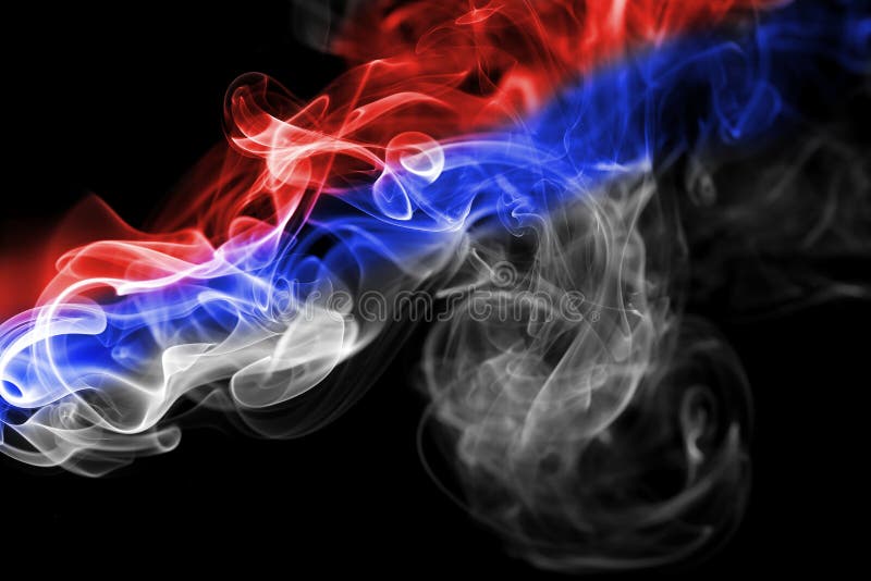 Serbia national smoke flag royalty free stock images Serbia national smoke flag royalty free stock images