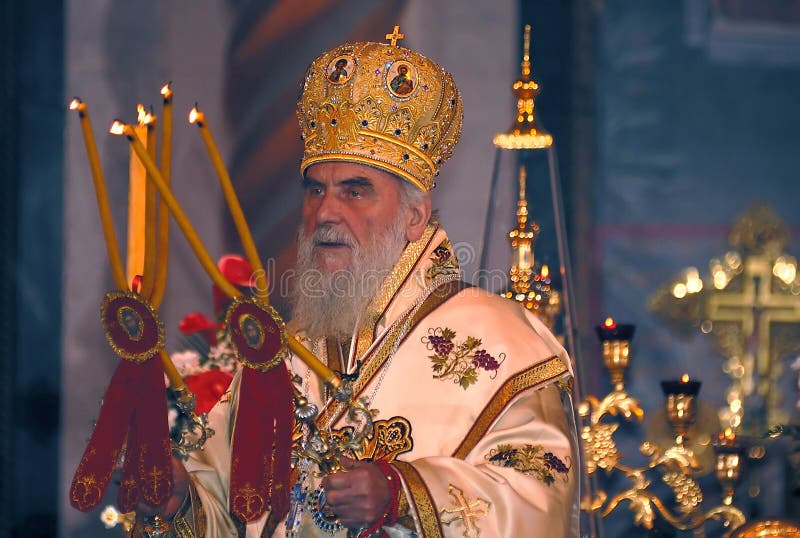 Serbischer Patriarch IRINEJ-4 lizenzfreie stockfotos Serbischer Patriarch IRINEJ-4 lizenzfreie stockfotos