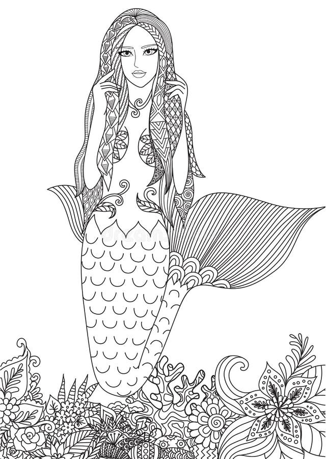 Sereia 'sexy' ilustração do vetor Sereia 'sexy' ilustração do vetor