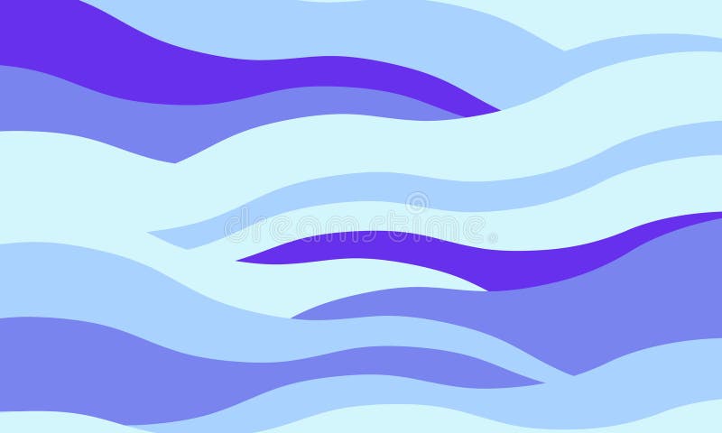 Serene abstract wave pattern in calming blues and purples. Perfect for website backgrounds, social media graphics, or print royalty free illustration