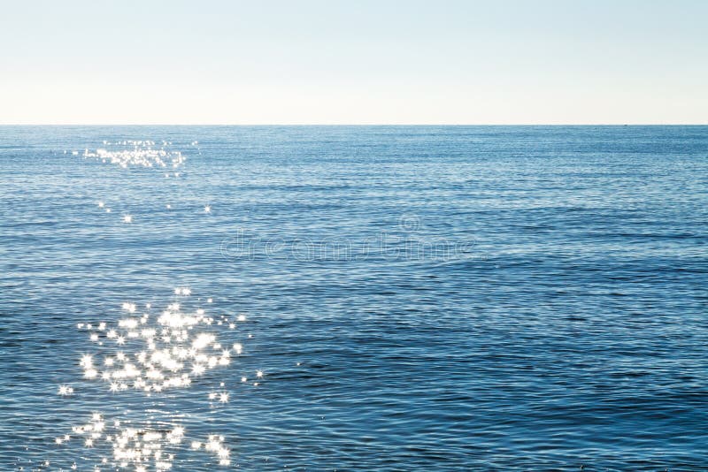 Serene Black Sea in autumn morning near Yalta