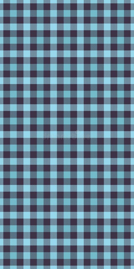 Serene blue and dark teal gingham pattern. Perfect for backgrounds, textiles, or web design. This repeating texture offers a royalty free illustration