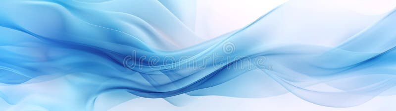 Serene Blue Waves. Abstract Elegance