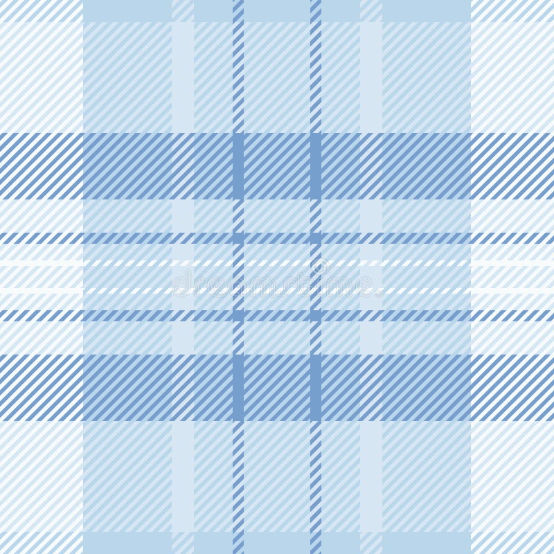 Serene blue and white plaid pattern. Ideal for textile design, website backgrounds, or stationery. Subtle texture and calming royalty free illustration