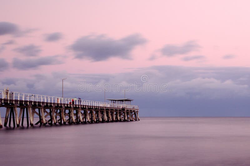 Largs Bay Jetty just before dawn