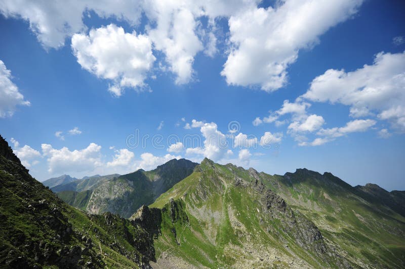 Serene mountain landscape - Fagaras, Romania