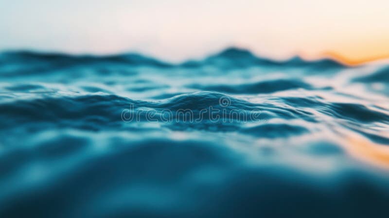 Serene Ocean Waves: A Captivating Underwater Perspective. This image was created using artificial intelligence.