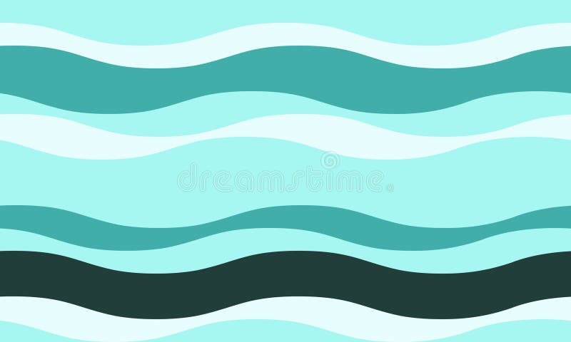 Serene teal and aqua wave wzór idealny dla stron internetowych lub projektów tekstylnych. Ewoluuje płynność spokoju i lato ilustracja wektor