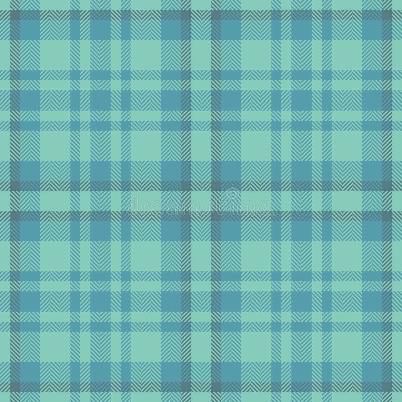 Serene teal and blue plaid wzór. Idealne do projektowania stron internetowych dotyczących wyrobów włókienniczych lub projektów rze ilustracja wektor