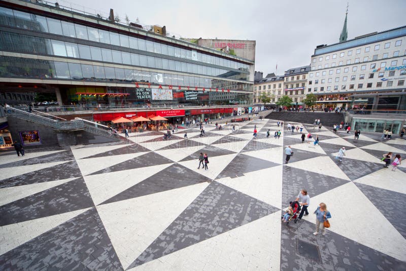 Sergels torg attracts many tourists