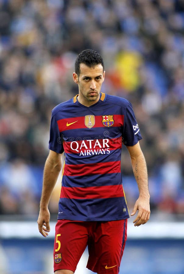 Joueur Du Milieu De Terrain National Sergio Busquets D'équipe De