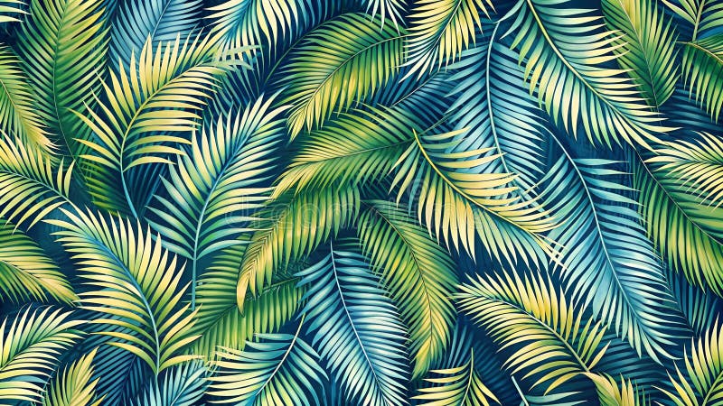 Seri Daun Kelapa A Symphony of Tropical Elegance Generative AI stock illustration